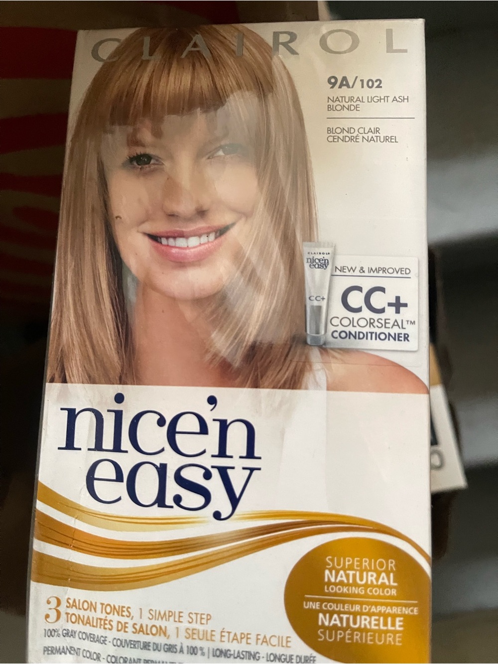 Nice and easy hair color light Ash Blonde (3packs)